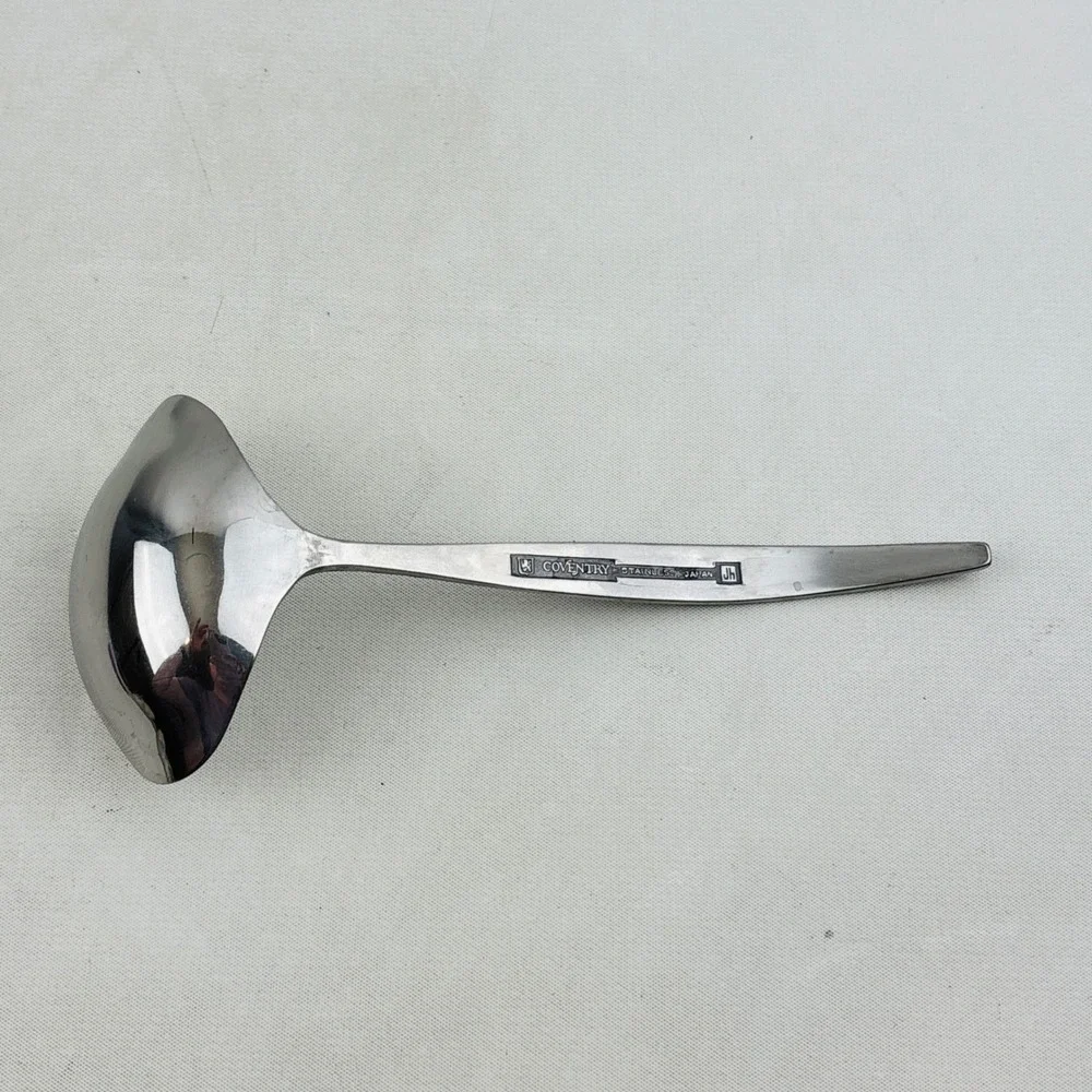 Bouquet by Coventry Gravy Sauce Server Ladle JH Stainless Japan Floral Flatware